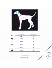 Mini Harnais Rukka Pets Laser Turquoise Alpin'Dog Taille