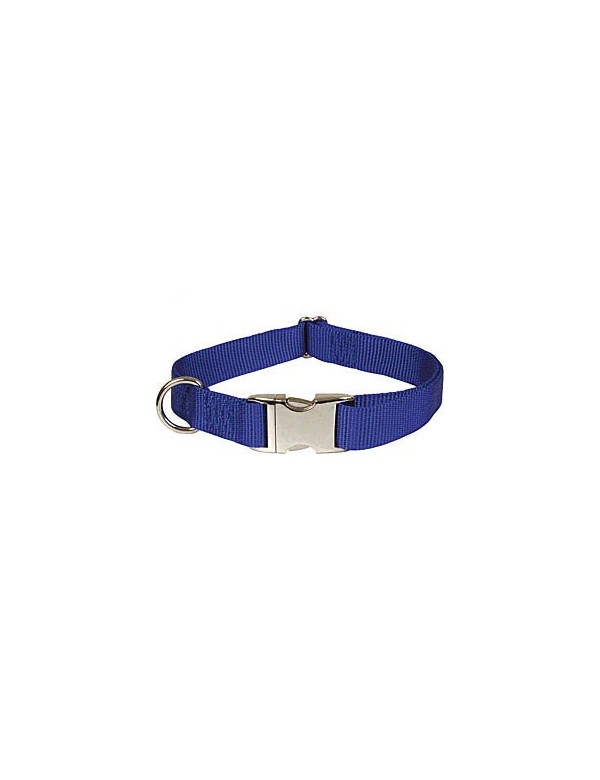 Collier Nylon Réglable 40/65cm Bleu Alpin'Dog